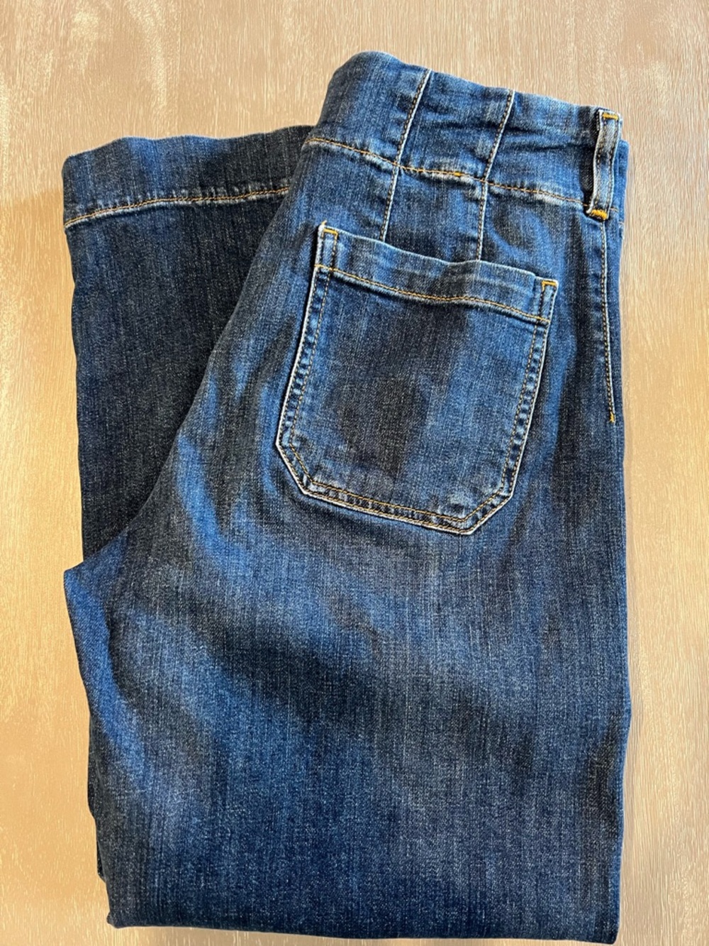 The Colette Crop High-Rise Wide-Leg denim Jeans by Maeve women’s size 29 - Picture 4 of 11